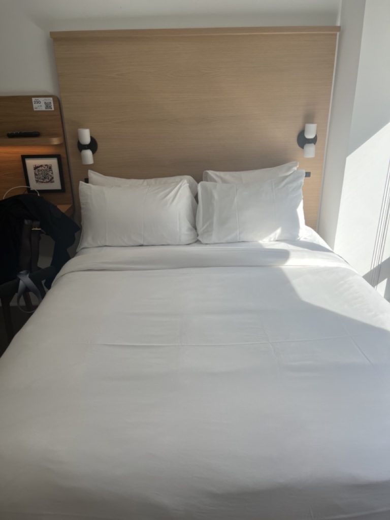 comfy hotel bed