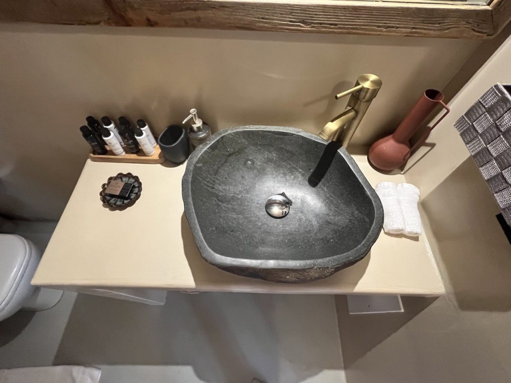 stone cut sink
