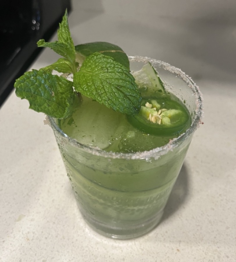 spicy cucumber mint margarita